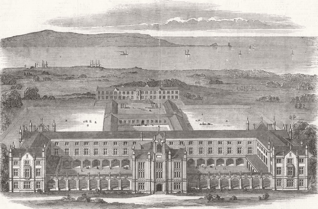 LANCASHIRE. Liverpool Industrial Schools, Kirkdale 1850 old antique print